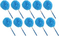 Reusable Microfibre Ceiling Fan Duster Dusting Dust Blade Cleaning Adjustable Length Household Tool(Blue-10PCS)
