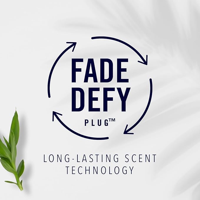 Febreze Plug with Fade Defy Technology Air Freshener - New Limited Edition - (3) of 0.87 fl oz Refills (Bamboo Bambou)