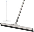 Floor Squeegee Scrubber 55inch Long Stainless Steel Handle with 22inch Wide Silicon Rubber Blade - Perfect Squeegee Broom for Floor Washing and Drying Shower Glass Marble Wood Surfaces