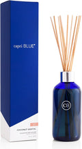 Capri Blue Coconut Santal Reed Diffuser Set - Includes Reed Diffuser Sticks Fragrance Oil and Glass Bottle - Luxury Scented Room Fresheners - Cobalt Blue (8 fl oz)