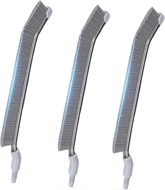 PalNets DIY Flat-Shaped Hard-Bristle Crevice Brush – Replacement for PalNests Crevice Cleaning Brush CB03 &amp CB04 Deep Clean for Kitchen Bathroom Grout &amp Tight Gaps Pack of 3