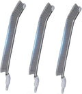 PalNets DIY Flat-Shaped Hard-Bristle Crevice Brush – Replacement for PalNests Crevice Cleaning Brush CB03 &amp CB04 Deep Clean for Kitchen Bathroom Grout &amp Tight Gaps Pack of 3