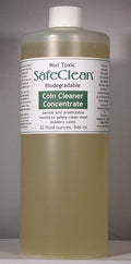SafeClean Coin Cleaner Concentrate. 32 fl. oz. can make up to 2 gallons of Cleaner Solution. No Risk Guarantee.