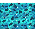 Sea Turtles Blue Dish Drying Mat For Kitchen Counter Absorbent Microfiber Dishes Pad Dish Drainer Rack Mats Fast Dry Reusable Washable Large 18x24