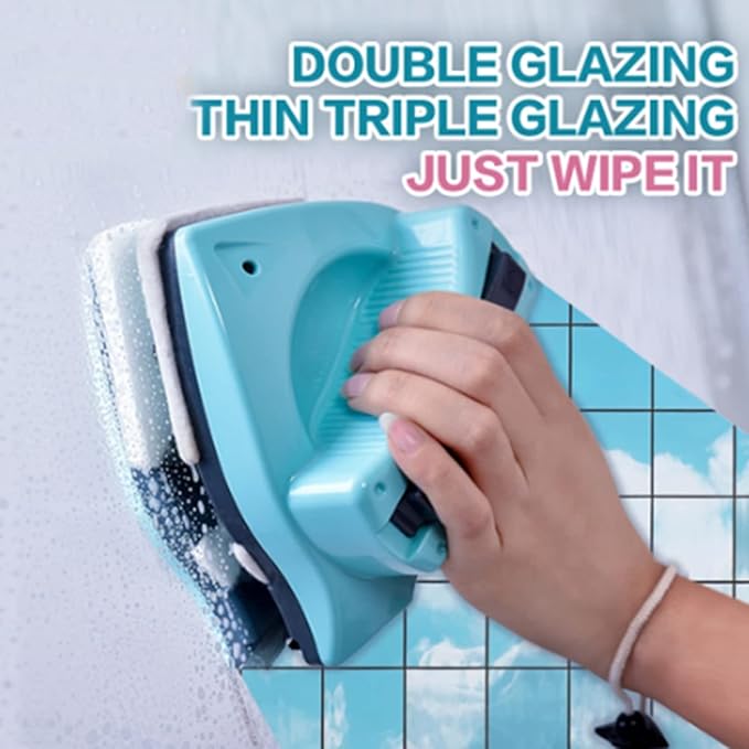 Window Cleaner Magnetic Double Side Magnetic Window Cleaner 8-Files Adjustable Glass Wiper Cleaning Tool for Outside Window Washer Cleaner