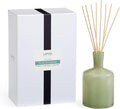 LAFCO New York Signature Reed Diffuser Fresh Cut Gardenia - 15 oz - Up to 9 Months Fragrance Life - Reusable Hand Blown Glass Vessel - Natural Wood Reeds - Made in The USA