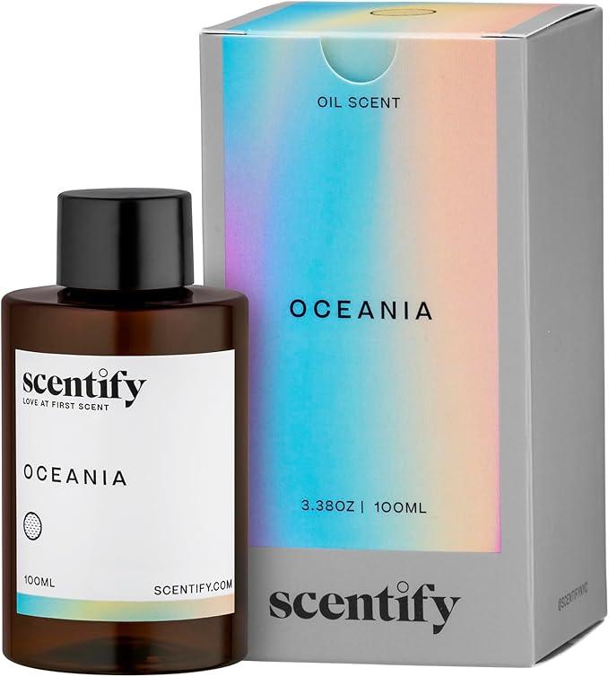 Scentify Oceania Aroma Oil Refill Scent for Oil Diffusers - Orange Apple White Tea Lavender Scents - Luxurious Relaxing Aromatherapy Diffuser Fragrance 100ml 3.38 oz
