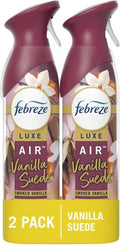 Febrezee Odor-Fighting Air Freshener Room Fresheners Air Effects Air Spray Air Freshener Mist 8.8 Ounce - 2 Count (Pack of 1) (Vanilla Suede)
