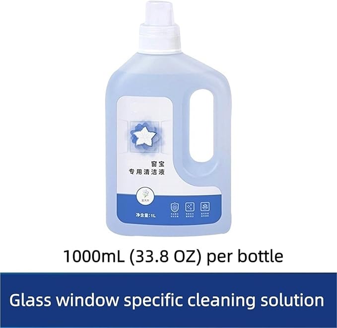 Window Cleaning Solution Compatible with ECOVACS Winbot W1S/W1 Pro/W2 Pro Omni/W2S Pro/W960/WINBOT MINI - Streak-Free Glass Cleaner Liquid(2 packs)