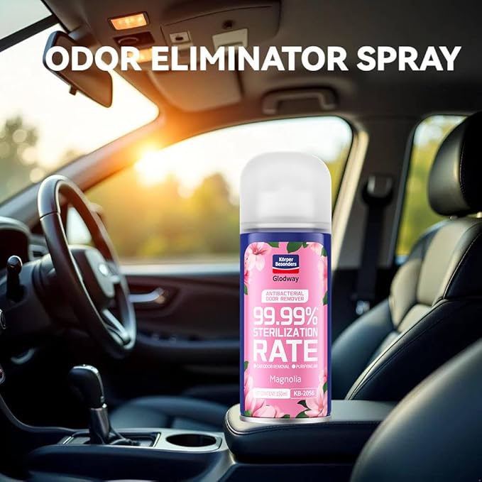 GLODWAY Car Air Freshener Spray Magnolia Scent 6 OZ Odor Eliminator4 Pack for Cars Trucks RVs Home
