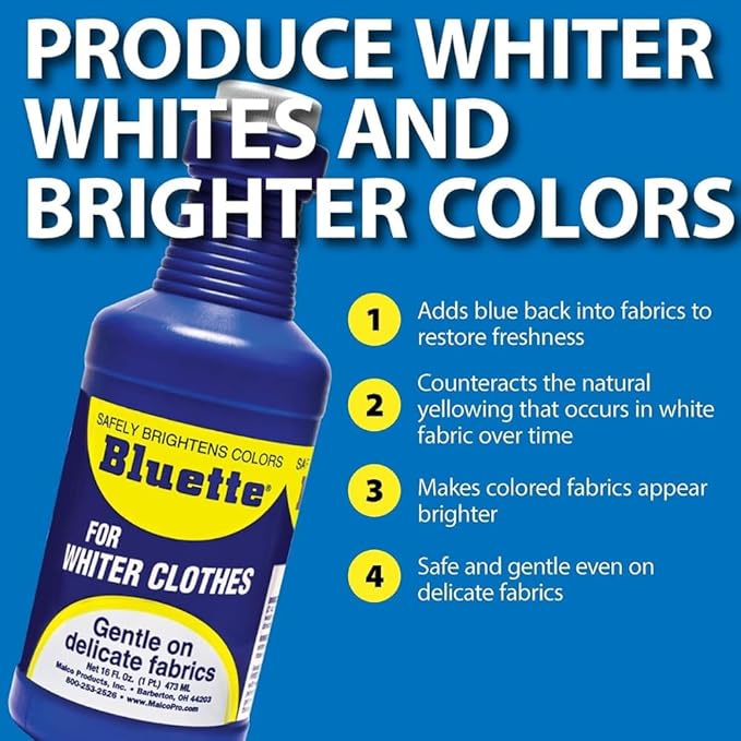 Bluette Laundry Bluing 32-Fluid Ounce (Pack of 12)