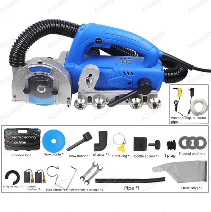 1200W Household Electric Tile Gaps Crevice Cleaning Machine Slotting ToolProfessional Oscillating Tile Grout Remover Machine for Regrouting and Cleaning Old Cement Between Ceramic Tiles B