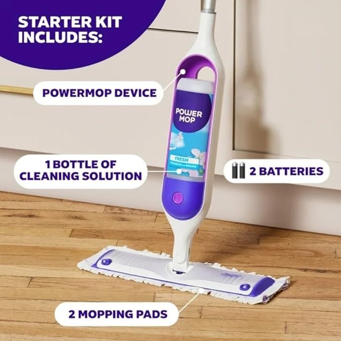 Electric mop Floor Cleaner Suitable for Tile Vinyl Laminate and Wood Floors Floor Cleaning kit.