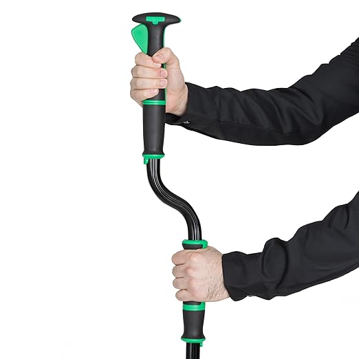 Unger Commercial Excella 18 Floor Cleaning Pocket Mop Kit - Adjustable Height Liquid Dispensing System 2 Microfiber Pads and Refillable Bottles - EFKT5