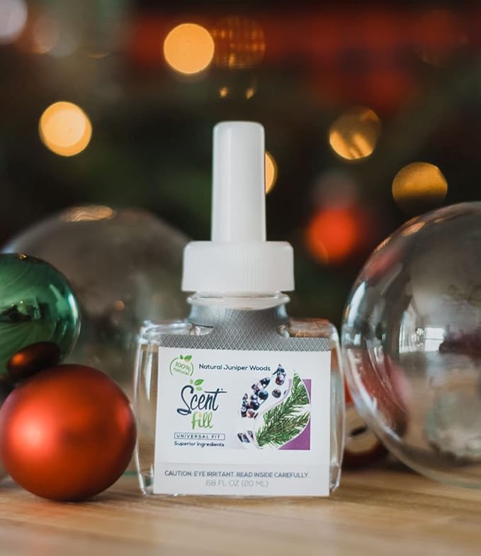 Scent Fill 100% Natural Juniper Woods Plug in Air Freshener Scented Oil Refills 3 Refills