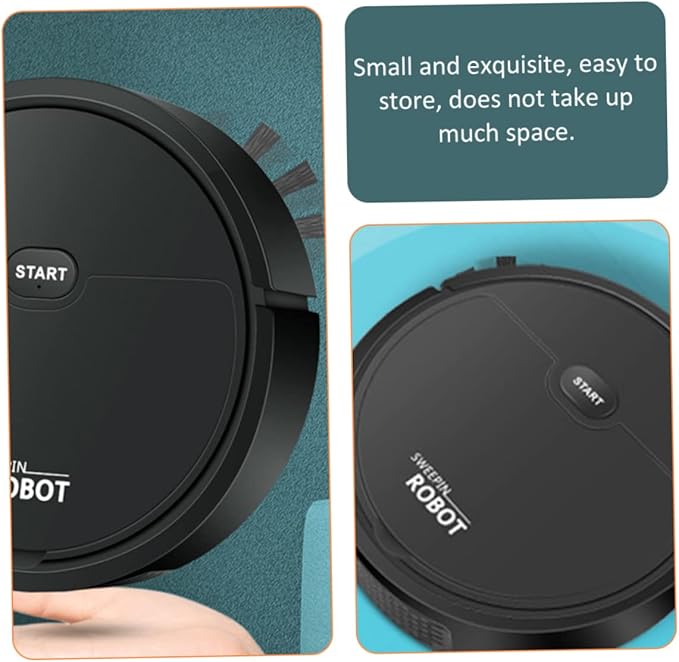 TIDTALEO Electric Floor Sweeping Compact Design for Spaces Cleaning Dual-Sided Extended Brush Efficient Household Mopping and Vacuuming