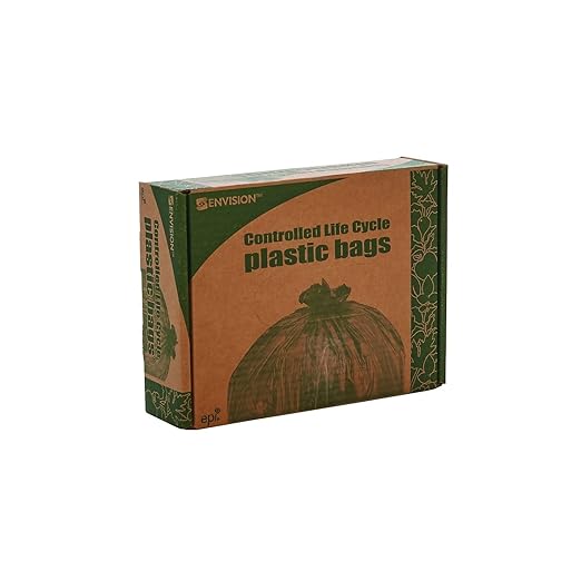 Stout by Envision Controlled Life-Cycle Plastic Trash Bags Pallet of 238 Cases (28560 Bags Total) 13 Gal. 24x30 Medium White Plastic Made in The USA