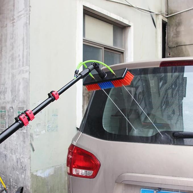 High-Strength Carbon Fiber Retractable High-Altitude Cleaning Window Cleaning Brush Solar Panel Cleaning Brush Window Cleaning Pole Water Fed Brush