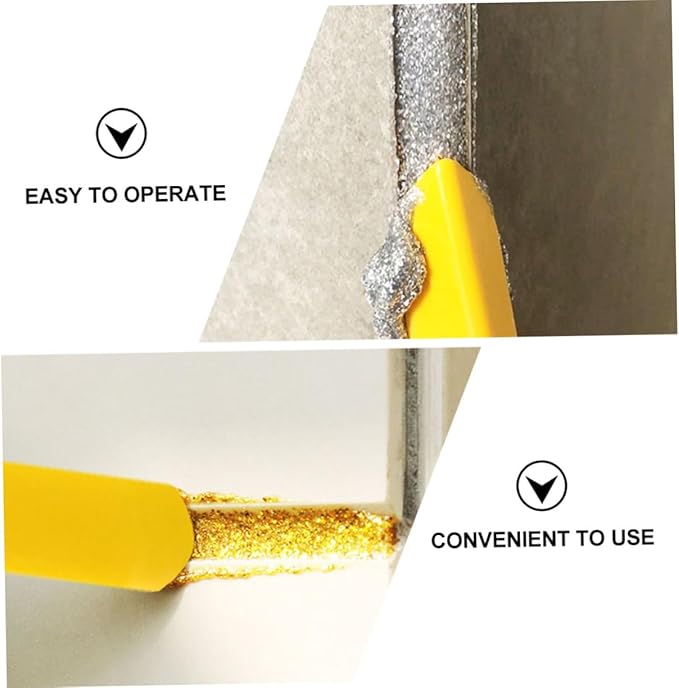 Mikikit 2sets Caulk Finishing Tool Kit for Grout Application Practical Sealant Tools for Tile Cleaning for Bathroom Kitchen and Floor Seams