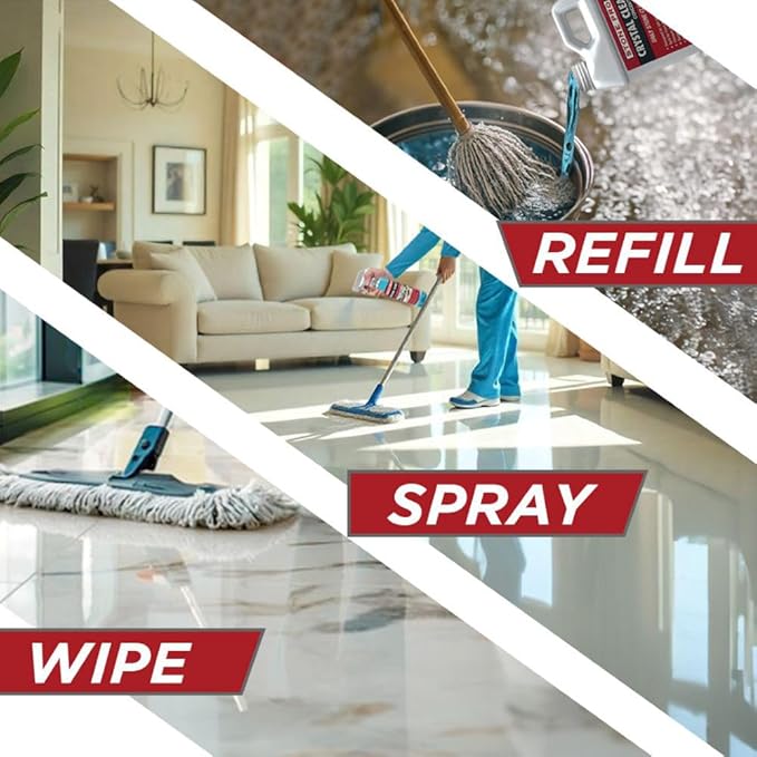 Stone Pro Crystal Clean - Surface Cleaner &amp Sealer Concentrate 128 oz Gallon