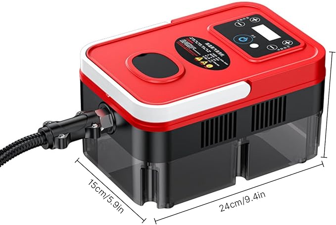Irishom Steam Cleaner Handheld with 4pcs Accessories Touch Screen 6 Levels Adjustable 15s Fast Steam Deep Cleaning with Portable Handle 1200ml/40.5oz Water Tank