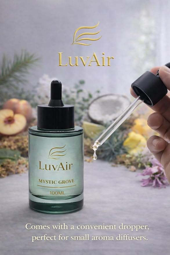 LuvAir™ Woody Collection Aroma Oil Refill – Warm Earthy Fragrance for Car and Home Waterless Diffusers (100 ml Mystic Grove)
