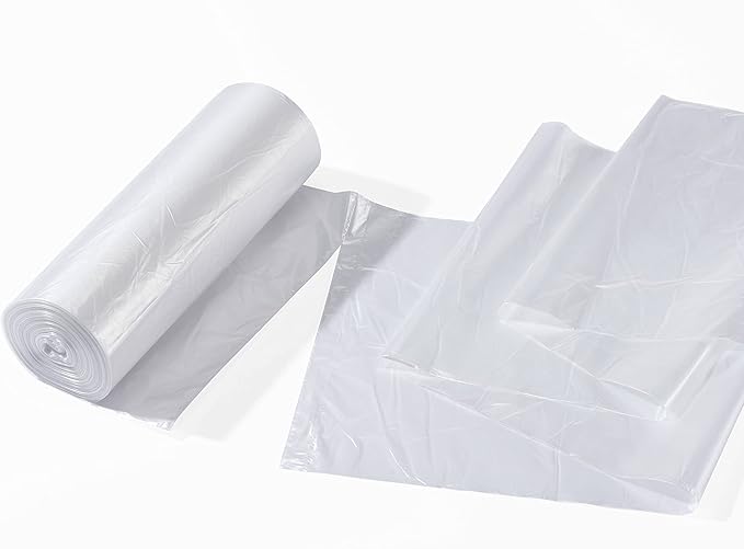 TYPLASTICS 20-30 Gallon Clear Trash Can Liners - 30 x 37 - High Density Garbage Bags - Case of 500 - Multipurpose for Office Outdoor Recycling Industrial and Commercial