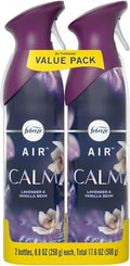 Febrezee Odor-Fighting Air Freshener Room Fresheners Air Effects Air Spray Air Freshener Mist 8.8 Ounce - 2 Count (Pack of 1) (Calm)
