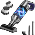 Cordless Handheld Vacuum Portable Car Vacuum with LED LightRechargeable Small Vacuum Cleaner with Powerful SuctionLightweight Vacuum Cleaner for Car Home Office Pet HairGrey