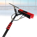 Cleaning Brush Water Fed Pole Kit - Outdoor Window Cleaner Window Cleaning Tool for Caravan Solar Panel Deck - Water Fed Brush - Water Pipe Cleaning System(Size:6M/20Ft)