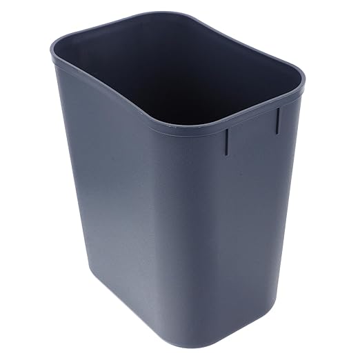 13quart Space-Saving Square Trash Can for Office Kitchen and Wastebasket for Small Spaces Easy to Clean and Maintain Gray Color