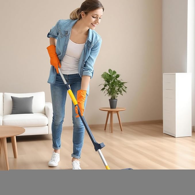 Flat Mops for Floor Cleaning | Household Cleaning Tool | Large 360° Rotatable Flat Mop for Home Living Room Bedroom Carpet Tile Hardwood Kitchen Garage Apartment Dormitory