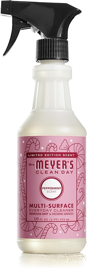 Mrs. MEYER'S CLEAN DAY Multi-Surface Cleaner 3 Pack Variety 16 OZ Each 1 CT (Iowa Pine + Peppermint + Gingerbread)