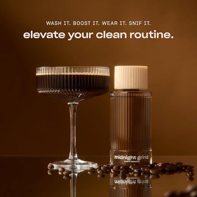 Snif Midnight Grind Scent Booster Bold Rich Espresso Scent 25 Loads Non-Irritating to Skin Clean Non-Toxic Vegan Cruelty Free 8.5oz