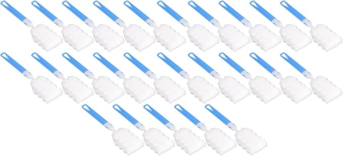 50pcs Bottle Sponge Brush Long Handle Cup Cleaning Sponge Brush for Baby Bottles Shades of or Cups Brushed Decontamination Plastic DEEP Cleaning Bottle Strong Cup