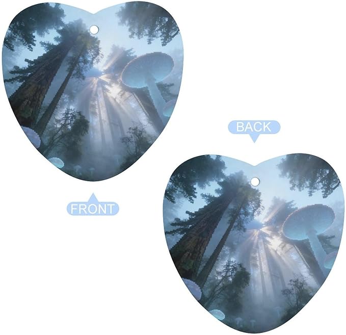 5PCS Car Air Freshener Hanging Personalized Double Sided Tropical Rainforest Car Fresheners Long Lasting New Cars Scents Cute Automotive Freshies for Closets Drawers (tea)