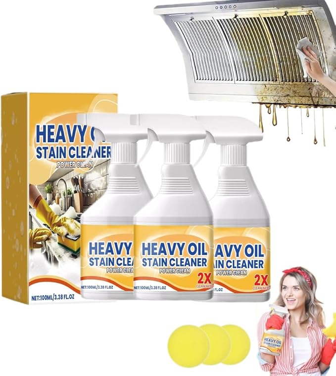 Liapu Kitchen Heavy Oil Cleaner2025 New All Purpose Kitchen Heavy Oil Cleaning Agentfor CountertopsOvensAppliances (3PCS)