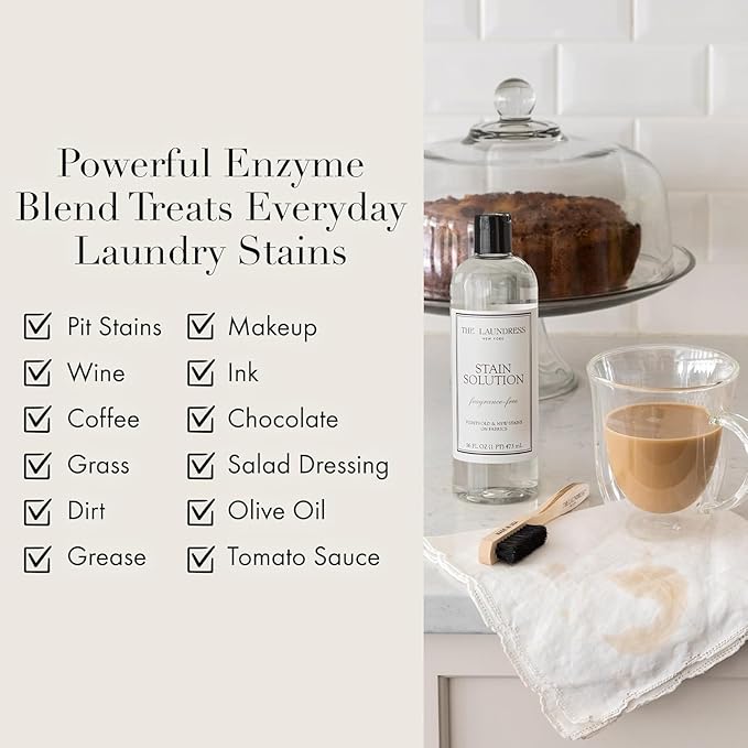 The Laundress Stain Solution Laundry Stain Treatment 16 Fl Oz Whites Detergent Concentrated Laundry Detergent Liquid Classic Scent 32 oz.