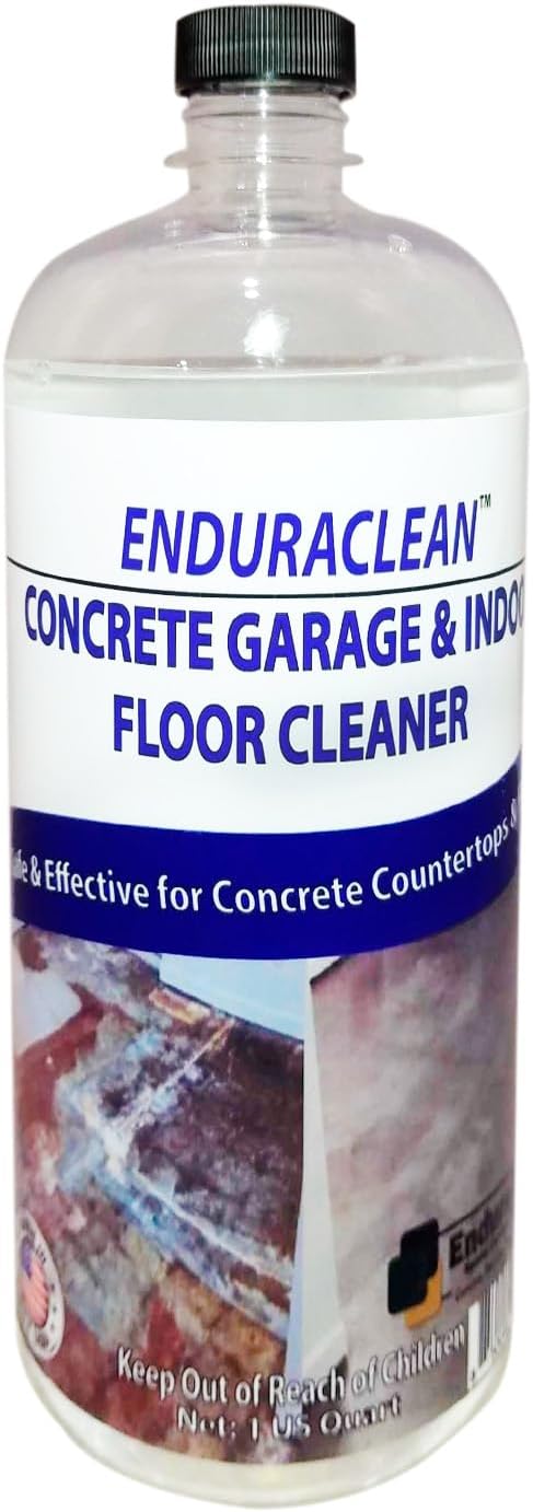 Marblelife EnduraCLEAN Garage and Indoor Concrete Floor Cleaner Effective Basement &amp Garage Floor Cleaner Effective Concrete Cleaner Ready-To-Use Cement Cleaner &amp Degreaser 32 oz
