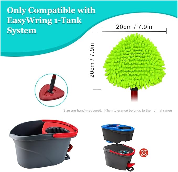 3 Pack Replacement Mop Refills for Dry Wet for Floor Cleaning Microfiber Pad