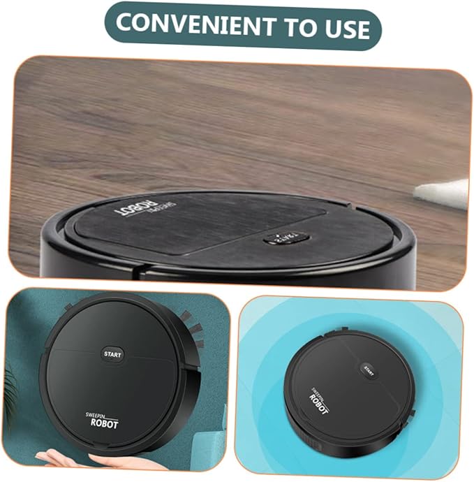 TIDTALEO Electric Floor Sweeping Compact Design for Spaces Cleaning Dual-Sided Extended Brush Efficient Household Mopping and Vacuuming