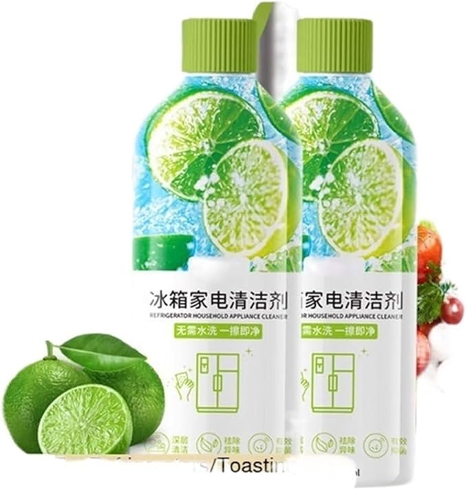 Multi-Purpose Refrigerator Cleaner Water-Free Household Refrigerator Protector Heavy Grease Remover(2pcs)
