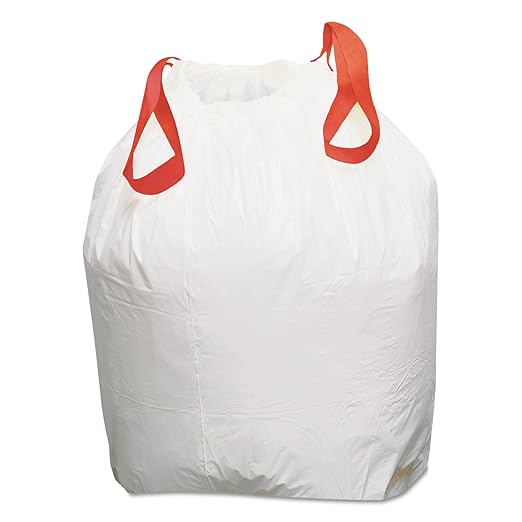 Webster Industries Draw-N-Tie Heavy-Duty Hexene Resin Trash Bags (200 Case) 13 Gallon