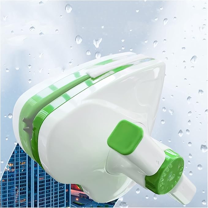 Window Cleaner Wipers Magnetic Double Side Glass Cleaner Window Clean Brush Window Cleaner Washing Brush Equipment Glass Wiper Cleaning Tool 5~25mm Green
