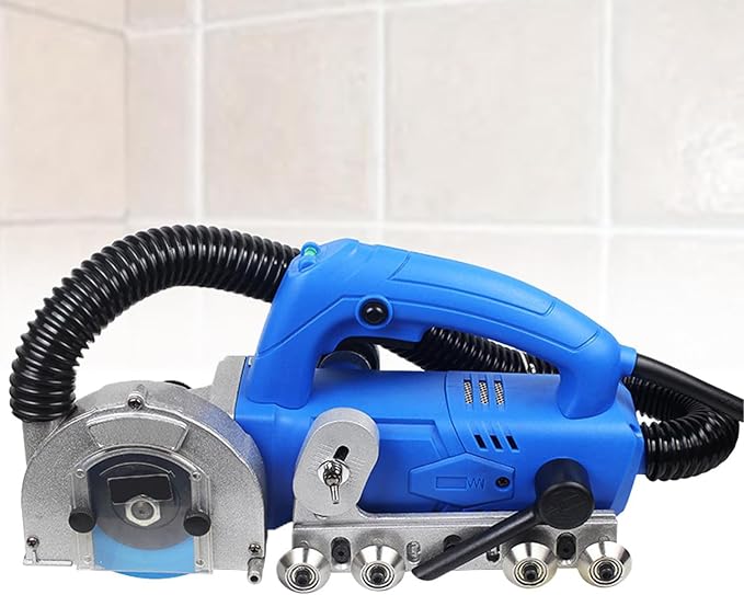 1200w Household Electric Tile Gaps Crevice Cleaning Machine Slotting Tool 9000r/Min Tile Joint Cleaner Tile Joint Cleaning Machine Duty Floor Cleaner D