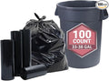 33-38 Gallon Heavy Duty Garbage Bags 100 Count 33in x 39in x 1.5mil - Extra Large for Kitchen Office Lawn and Outdoor Yard Waste