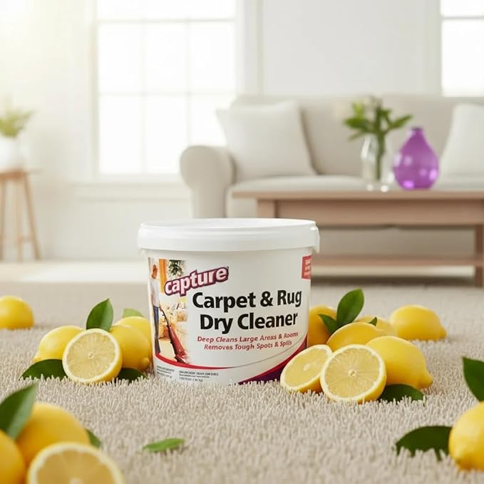 Capture Carpet Total Care Kit 400 - Home Couch and Upholstery Car Rug Dogs &amp Cats Pet Carpet Cleaner Solution - Strength Odor Eliminator Stains Spot Remover Non Liquid &amp No Harsh Chemical