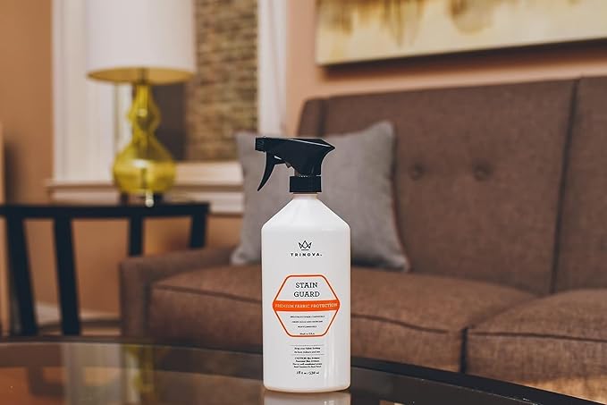 TriNova Non-Aerosol Stain Guard - Fabric Protection Spray for Upholstery Carpet Rugs and More to protect from liquid stains