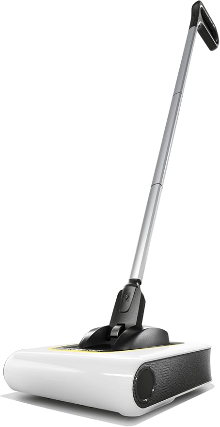 Kärcher KB 5 Electric Floor Sweeper Broom for Carpets Hardwood Floors and Tiles Lightweight and Cordless Ideal for Fur Hair Dirt &amp Dust - White