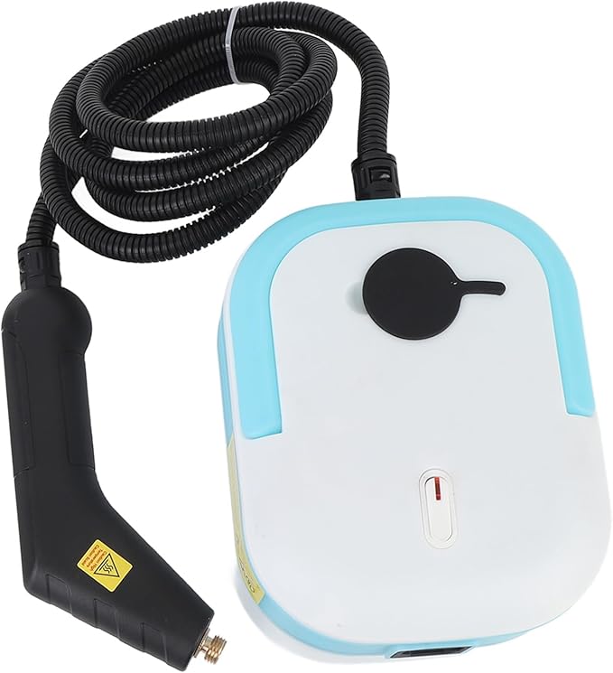 Handheld Steam Cleaner 1200W Portable Steamer for Home Car Kitchen with 9 Accessories 10s Fast Heating High Temperature Safety Locking Mechanism Compact DesignPlug and